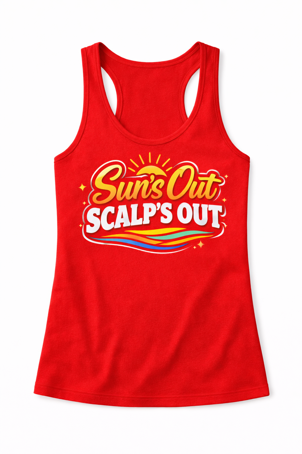 Suns Out, Scalp's Out Tank