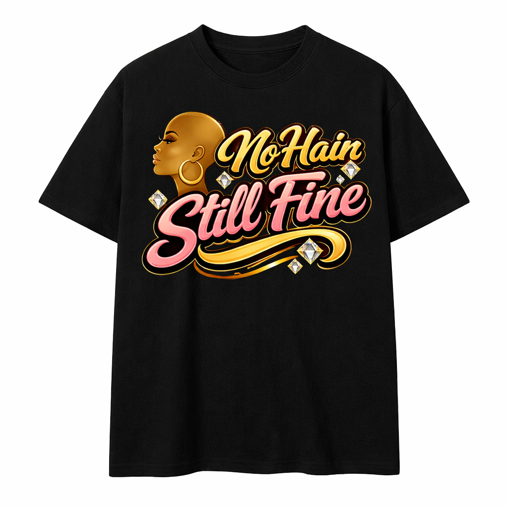 NO HAIR STILL FINE T-SHIRT
