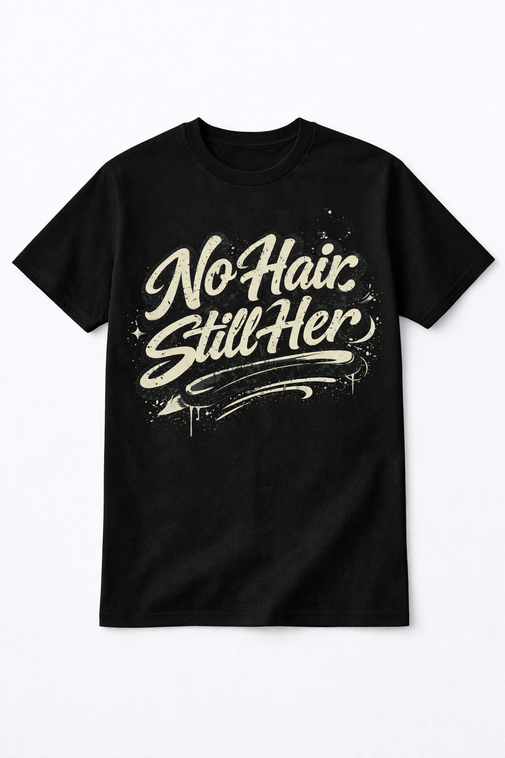 NO HAIR STILL HER T-SHIRT