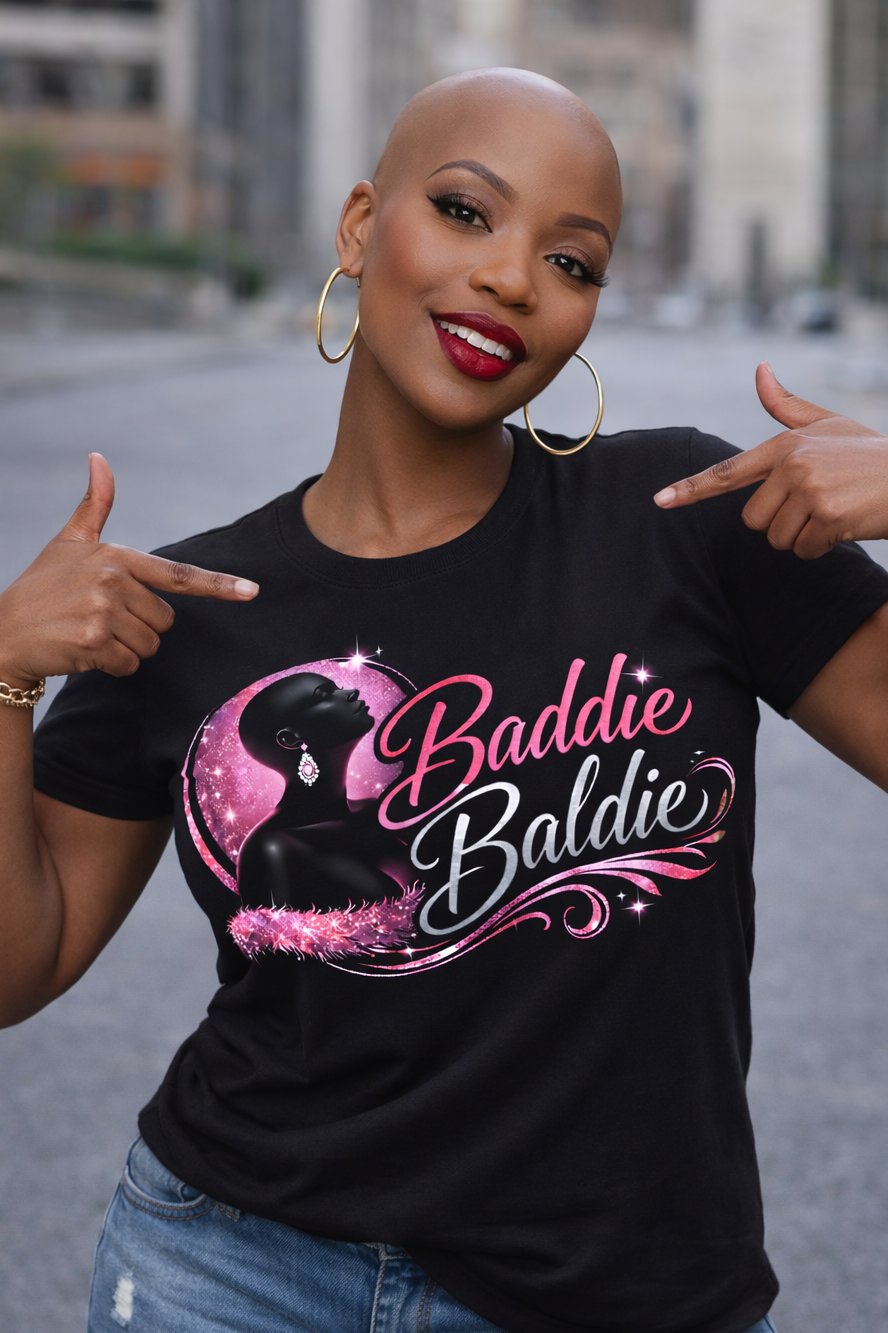 THE OFFICIAL BADDIE BALDIE T-SHIRT