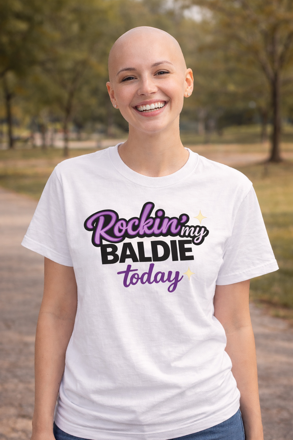 ROCKIN MY BALDIE T-SHIRT